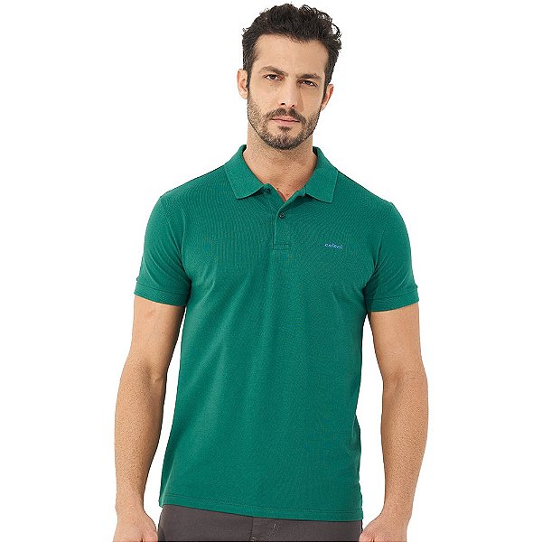 Camisa Polo Colcci Bordado OU23 Verde Masculino