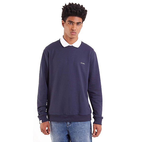 Moletom Coca Cola Basic IN23 Marinho Masculino