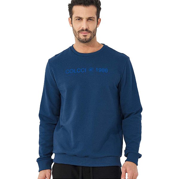 Moletom Colcci Letter OU23 Marinho Masculino