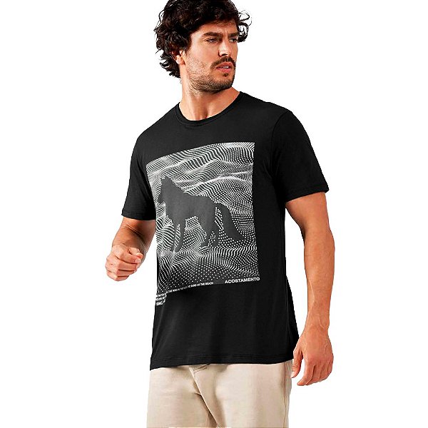 Camiseta Acostamento Wolf IN23 Preto Masculino