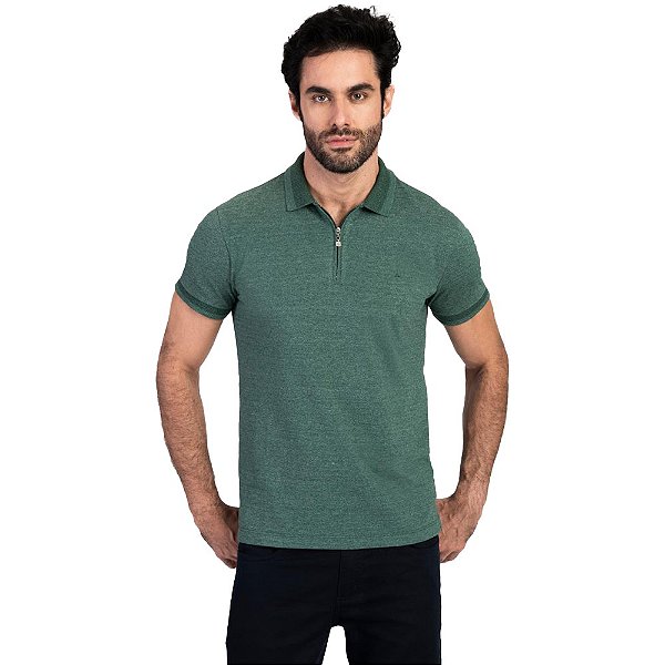 Camiseta Polo Aramis Piquet Mouline IN23 Verde Masculino