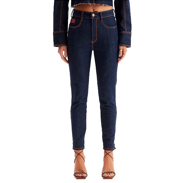 Calça Lança Perfume Vesta Ankle Super H IN23 Azul Feminino