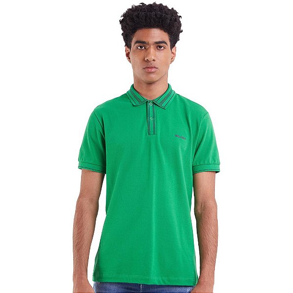 Camisa Polo Coca Cola Esmerald OU23 Verde Masculino