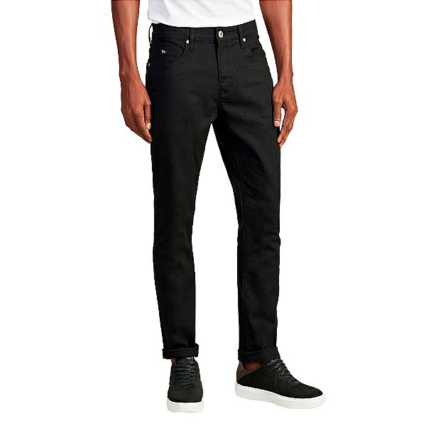 Calça Jeans Acostamento Rock IN23 Preto Masculino