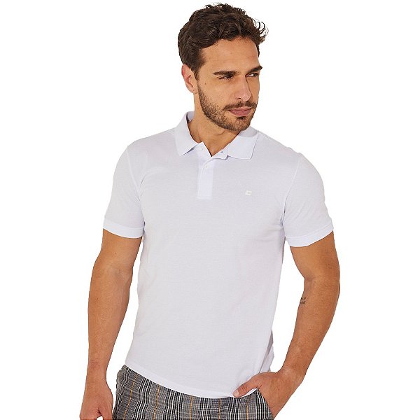 Camisa Polo Colcci Slim OU23 Branco Masculino