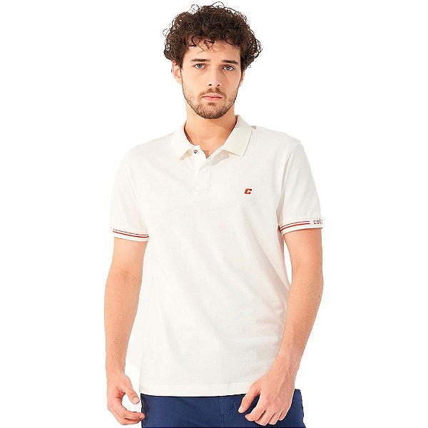 Camisa Polo Colcci Premium OU23 Off White Masculino