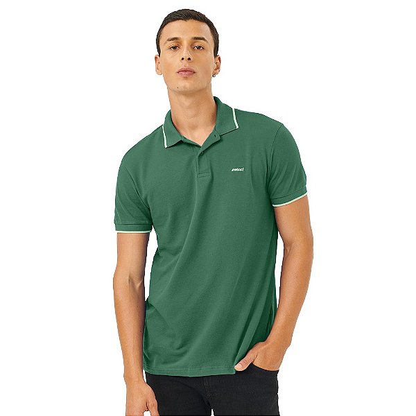 Camisa Polo Colcci One Line OU23 Verde Masculino