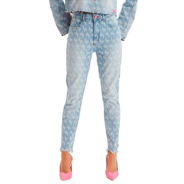 Calça Easy Lança Perfume Skinny High IN23 Azul Feminino