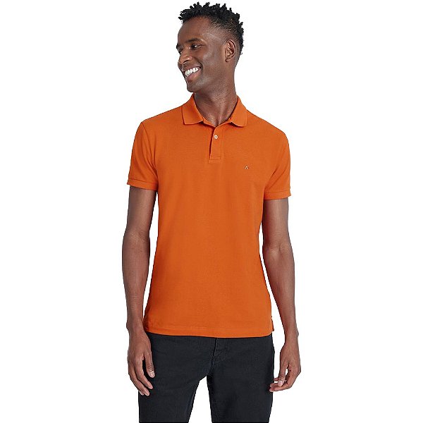 Camisa Polo Aramis Basic Piquet IN23 Laranja Masculino