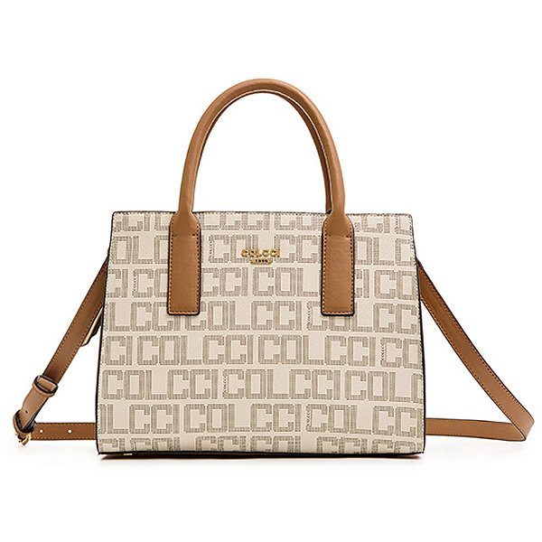 Bolsa Tote Colcci Monograma IN23 Off White Feminino