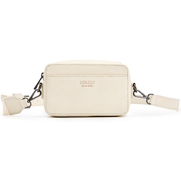Bolsa Camera Bag Colcci Logo Stripe IN23 Off White Feminino