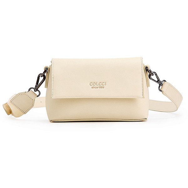 Bolsa Crossbody Colcci Logo Stripe IN23 Off White Feminino