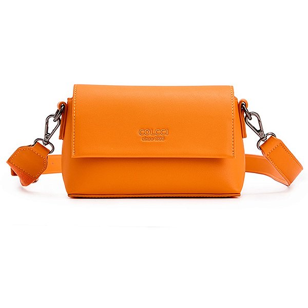 Bolsa Crossbody Colcci Logo Stripe IN23 Laranja Feminino