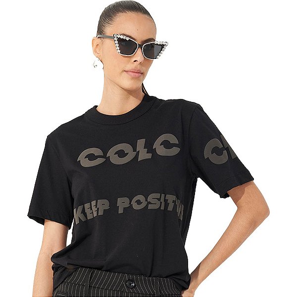 Camiseta Colcci Boy OU23 Preto Feminino