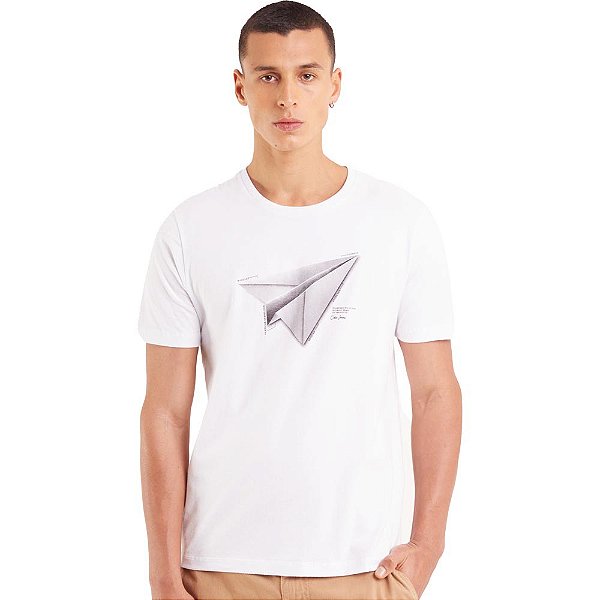 Camiseta Coca Cola Estampada IN23 Branco Masculino