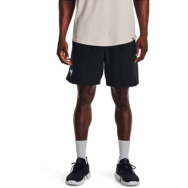 Bermuda Under Armour Project Rock Woven Preto Masculino