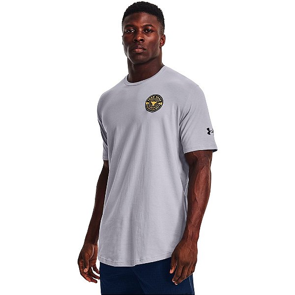 Camiseta Under Armour Project Rock Rise Cinza Masculino