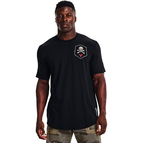 Camiseta Under Armour Project Rock 100 Preto Masculino