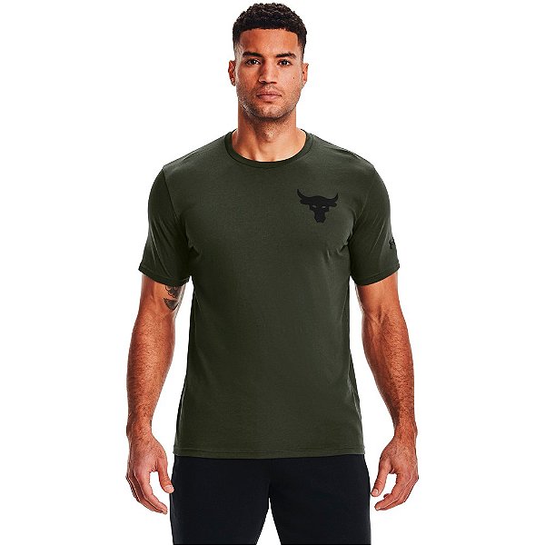 Camiseta Under Armour Project Rock Rents Verde Masculino