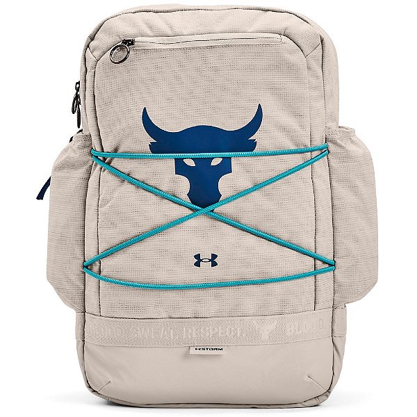 Mochila Under Armour Project Rock Brahma Off White 24 Litros