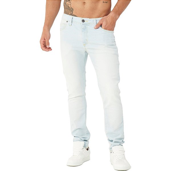 Calça Jeans Colcci Felipe Skinny OU23 Azul Claro Masculino