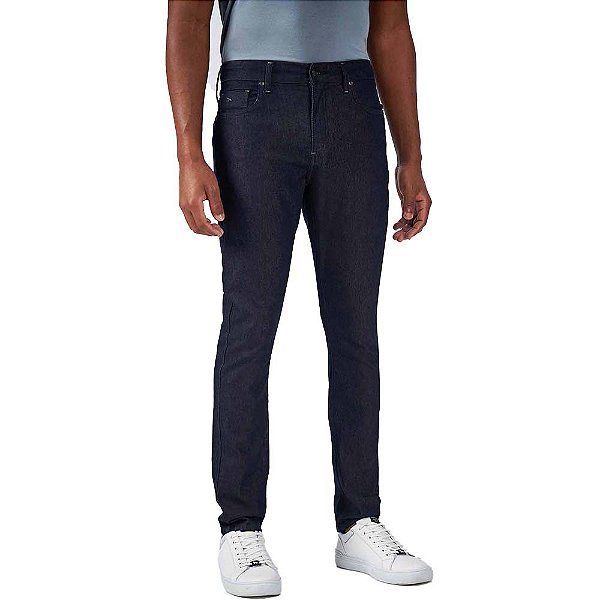 Calça Jeans Acostamento Skinny Lisa O23 Azul Masculino
