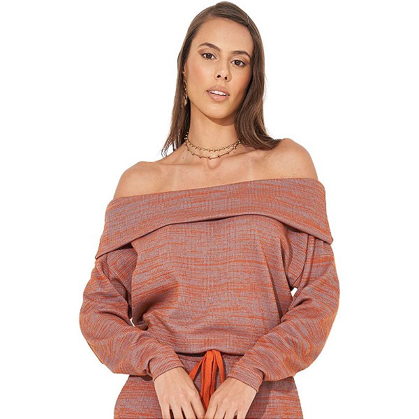 Blusa Tricô Colcci Loose IN23 Laranja Feminino