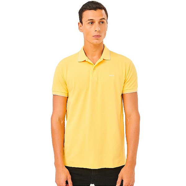 Camisa Polo Colcci Line OU23 Amarelo Masculino