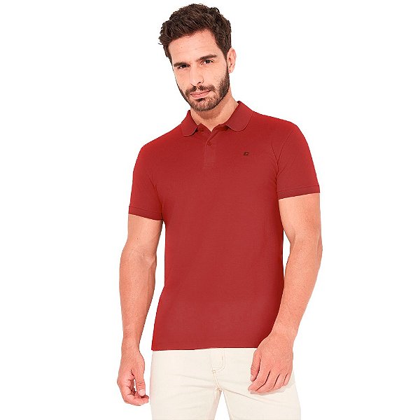 Camisa Polo Colcci Logo IN23 Vermelho Masculino