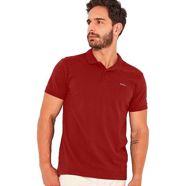 Camisa Polo Colcci Basic IN23 Vermelho Masculino