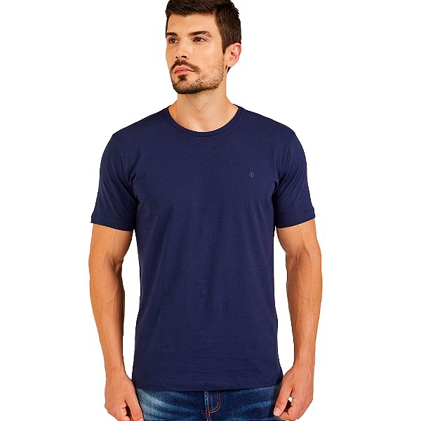 Camiseta Forum New Slim IN23 Marinho Masculino