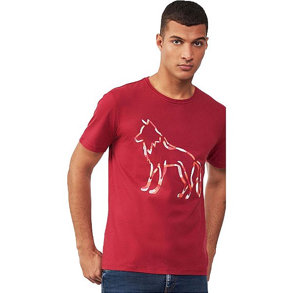 Camiseta Acostamento Draw IN23 Bordô Masculino