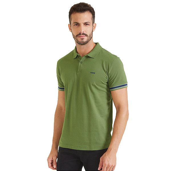 Camisa Polo Forum Muscle IN23 Verde Masculino