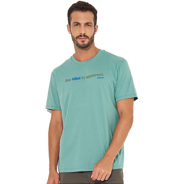 Camiseta Colcci Idea IN23 Verde Masculino