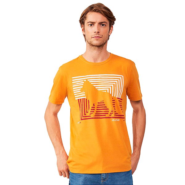 Camiseta Acostamento Casual IN23 Amarelo Masculino