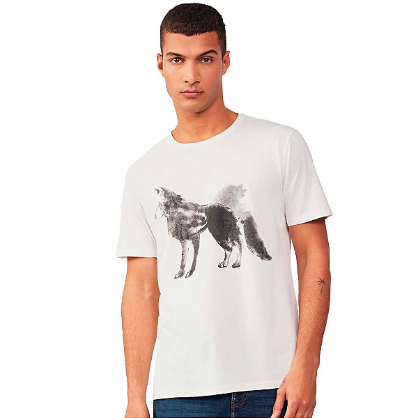 Camiseta Acostamento Wolf IN23 Off White Masculino