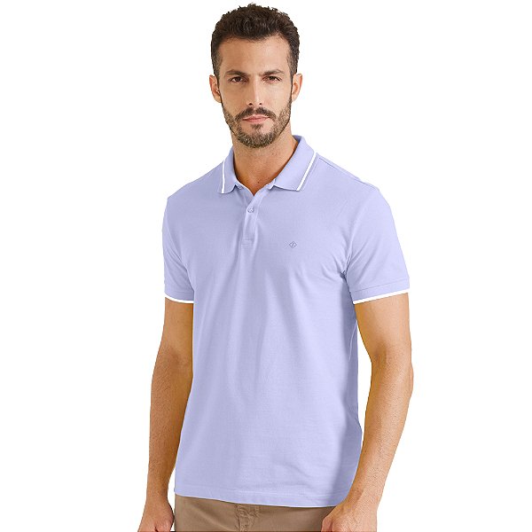 Camisa Polo Forum Muscle IN23 Lilás Masculino
