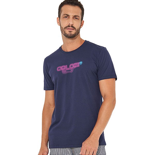 Camiseta Colcci Slim IN23 Marinho Masculino