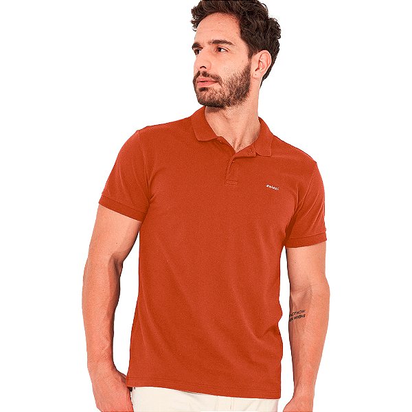 Camisa Polo Colcci Basic IN23 Laranja Masculino