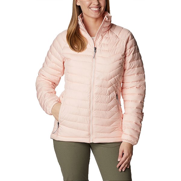 Jaqueta Columbia Powder Lite Rosa Feminino