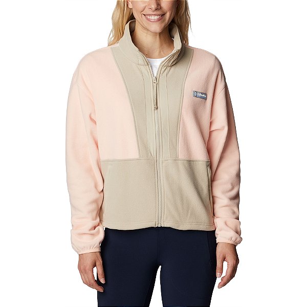 Jaqueta Columbia Back Bowl Fleece Rosa Feminino