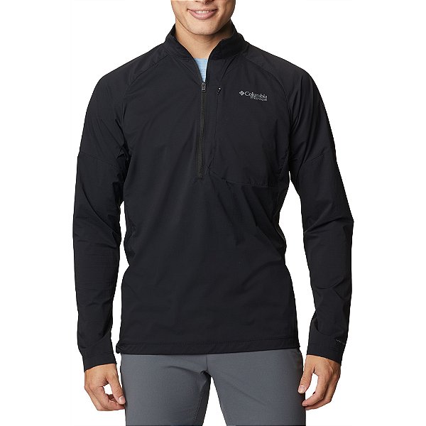 Blusa Columbia Titan Pass Lightweight Preto Masculino