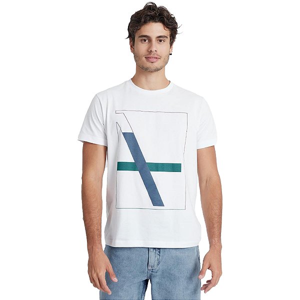 Camiseta Aramis Estampado IN23 Branco Masculino