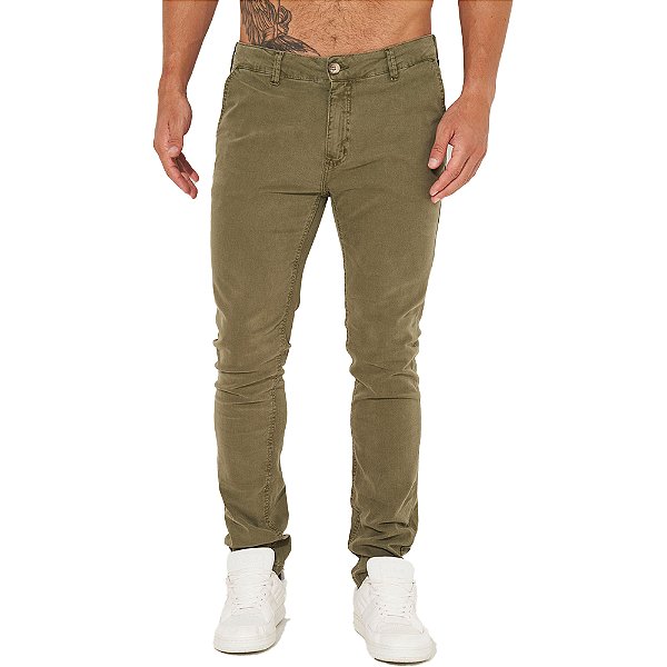 Calça Sarja Colcci Felipe Skinny IN23 Verde Masculino