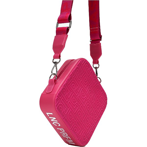 Bolsa Crossbody Easy Lança Perfume Logo AI23 Rosa Feminino