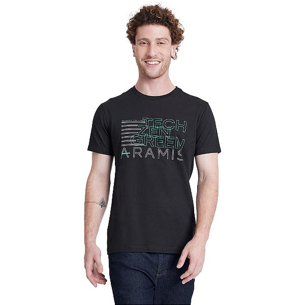 Camiseta Aramis Tech IN23 Preto Masculino