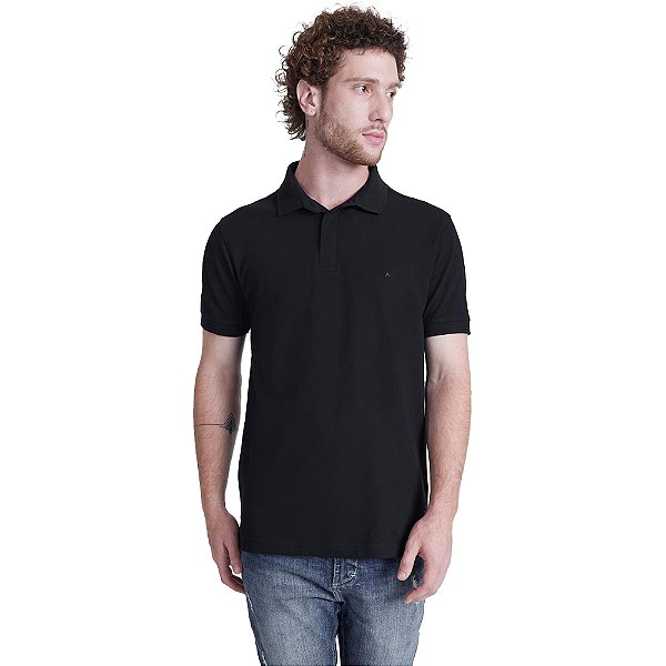 Camisa Polo Aramis Stretch Piquet IN23 Preto Masculino