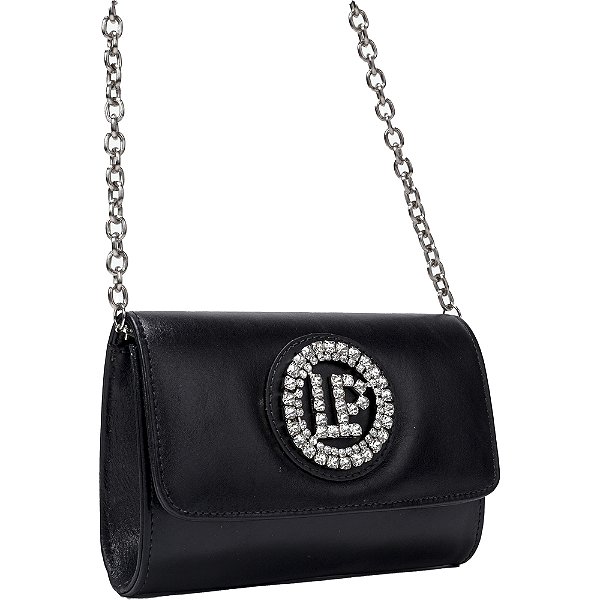 Bolsa Crossbody Lança Perfume Strass AI23 Preto Feminino