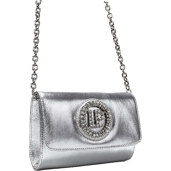 Bolsa Crossbody Lança Perfume Strass AI23 Prata Feminino