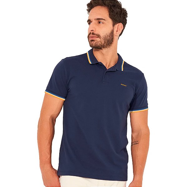 Camisa Polo Colcci T-Lines IN23 Marinho Masculino
